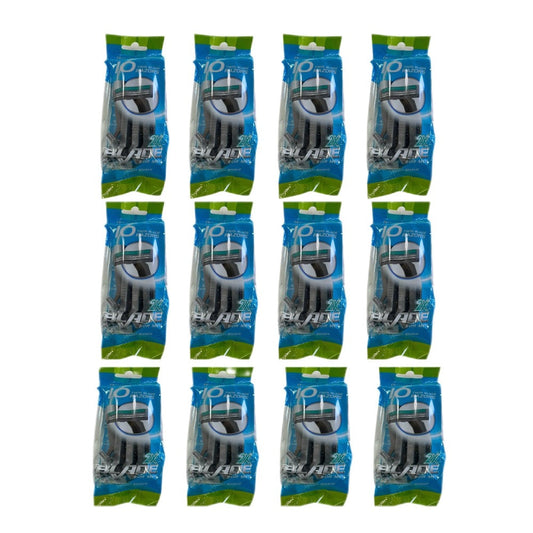 Disposable Razors Bulk 120 Pack Double Blade Stainless Steel — Fresh Smooth Close Shave for Men & Women, Face Legs Underarms Body Hair Removal, Hygienic Single-Use Value Set for Home Salon Gym Hotel Travel