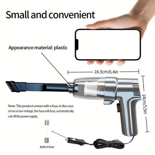 Handheld Car Vacuum Cleaner Corded - 3KPA Powerful Suction, 3M Power Cord, Lightweight Portable Auto Vacuum for Cars Trucks & Home, Single-Point Exhaust, No Battery Needed, 5 Colors