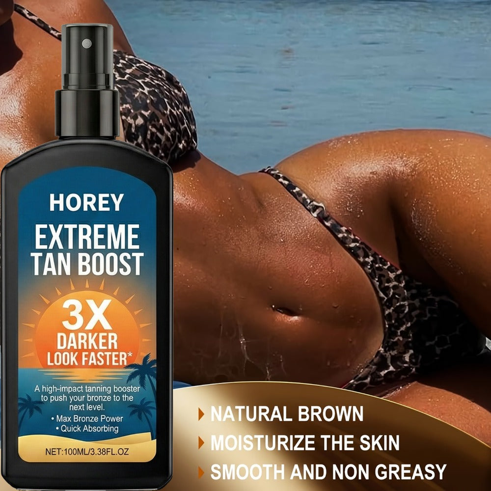 Black Pump Self-Tanning Spray 100ml with Coconut Oil and Avocado Extract Labeling for Body Application
