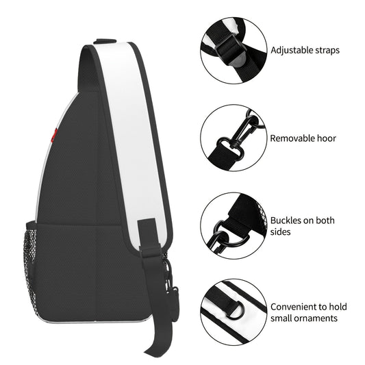 Sling Bag Baseball-Themed One-Strap Crossbody Pack with Adjustable Shoulder Carry for Training and Travel