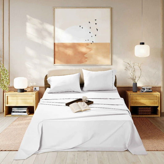Egyptian Cotton Sheet Set, 1000 Thread Count Sateen Bedding with 16-Inch Deep Pocket, Twin-Full-Queen-King Sizes