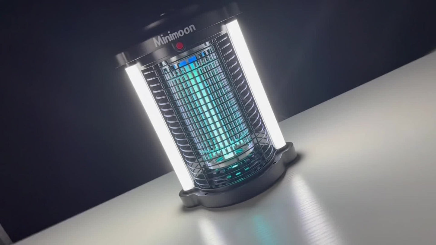 Pest Control Mininoon Electric Light-Grid Device with Dual LED Layout, 15W Marking and Hanging Chain
