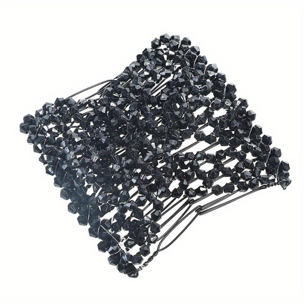 Hair Accessories Six-Piece Floral Comb and Hairpin Set with Beaded Details for Bridal Updos