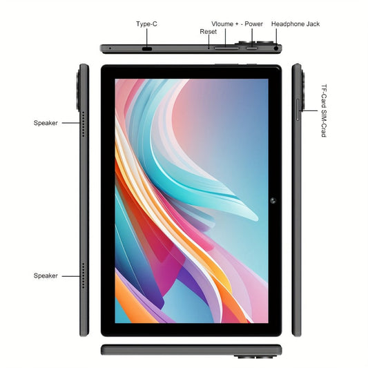 CRELANDER 4G LTE Tablet with Keyboard Mouse Stylus & Case – 12GB RAM, 512GB Storage, GPS, WiFi, Full Bundle 2-in-1 Tablet PC, Perfect Graduation & New Year Gift for Work Study Travel