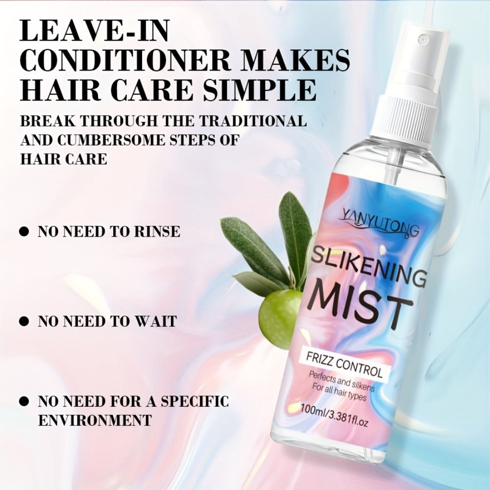 Perfumed Hair Mist Smoothing Spray 100ml — Heat Protection, Anti-Frizz, Moisturizing & Detangling Leave-In Formula | Long-Lasting