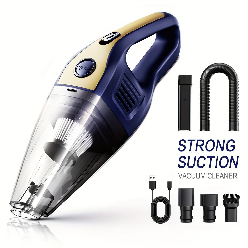 Wireless Car Vacuum Cleaner 5000PA - USB Charging, One-Click Dust Empty, 2000mAh Rechargeable, 40dB Low Noise, Portable Handheld Auto Vacuum for Cars, Home, Office & Pet Hair, 6 Colors