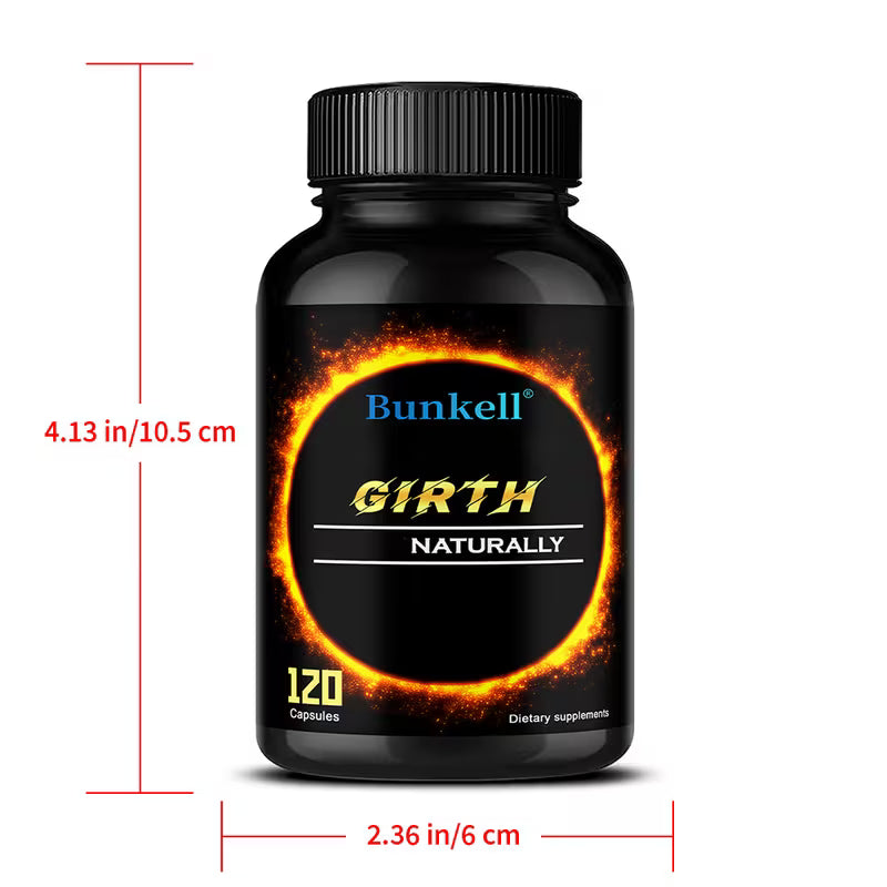 Bunkell Capsule Supplement, 120-Count Bottle with Two-Capsule Serving and 60-Serving Label
