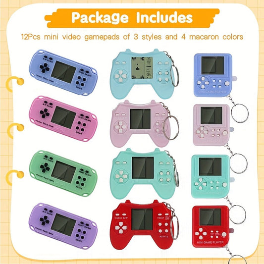 Party Favors Multicolor Gaming-Controller Keychains in 6- or 12-Piece Packs with Fidget Format