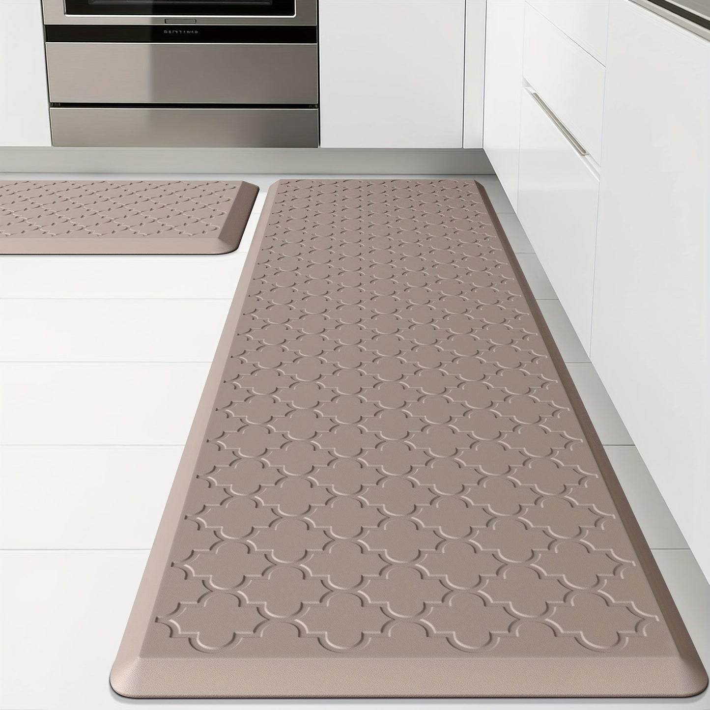 Kitchen Mat Set, 2-Piece Cushioned Standing Mats in Four Colors with 17.3x29 and 17.3x47 or 17.3x59-Inch Pairings
