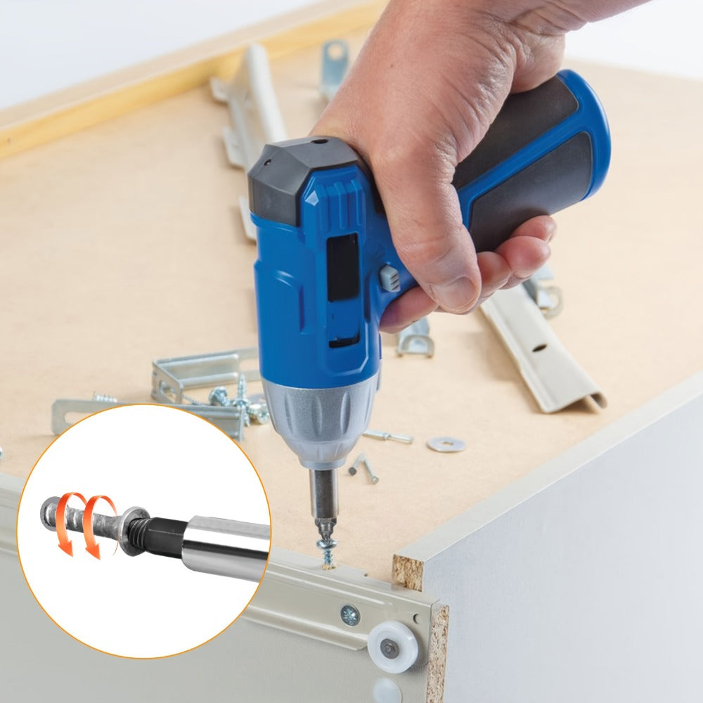 Ten-Piece Screw Extractor Set with Left-Hand Spiral Heads, Hex Drive Ends and Sizes from 1/8 to 13/32 Inch