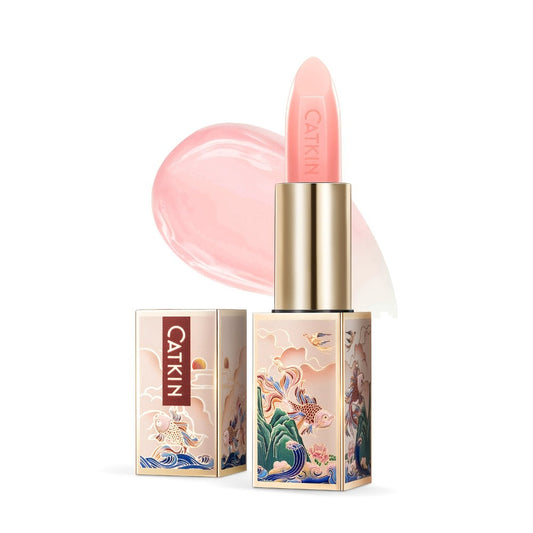 Color Changing Lip Balm Glossy Moisturizing Tinted – Plant Squalane Vitamin E Nourishing Hydrating Lip Care Balm for Women All Skin Tones CATKIN Multiple Shades