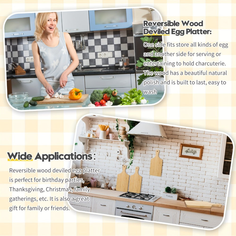 Cutting Board 12-Piece Unfinished Wood-Look Blank Set with Handles for Engraving and Display Projects