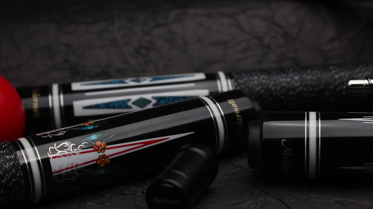 58-Inch Canadian Maple Pool Cue with 12.5mm Tip, Quick-Release Joint and Five Z-Series Graphics