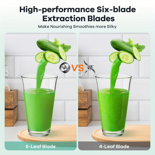 Personal Blender & Smoothie Maker 12-in-1 – High-Powered Protein Shake Mixer, Multi-Function Grinder, BPA-Free with Portable Cup