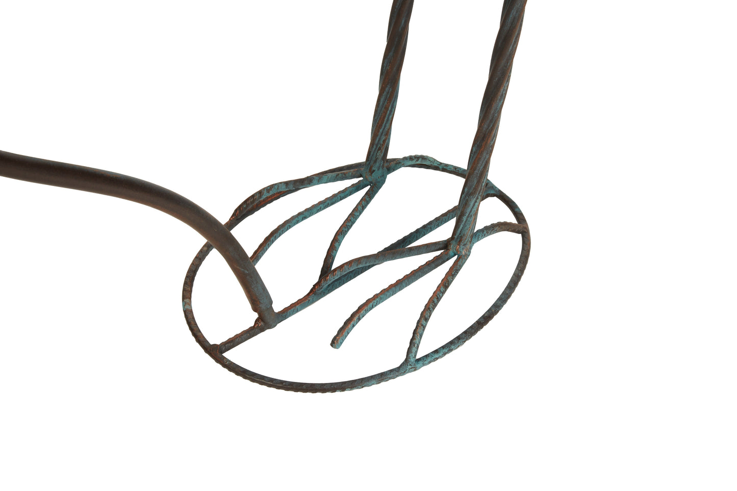 36-Inch Crane Sculpture Bird Bath Set with Separate 12.6-Inch Basin and Garden Stakes for Yard Decor