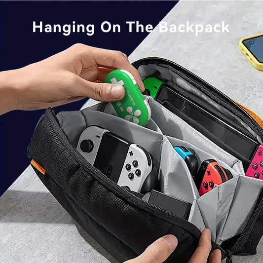 Mini Keychain Gaming Controller Bluetooth Mobile iOS Android - Gyroscope Axis Turbo Dual Vibration Wake Function 180mAh 5-Hour Battery Portable Pocket Gamepad