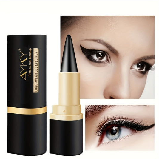 Solid Matte Black Eyeliner 6 Pack Waterproof Smudge-Proof Long-Lasting Cream Formula — Bold Defined Eyes, Beginner Friendly, All-Day Wear, Value Eye Makeup Gift Set for Women
