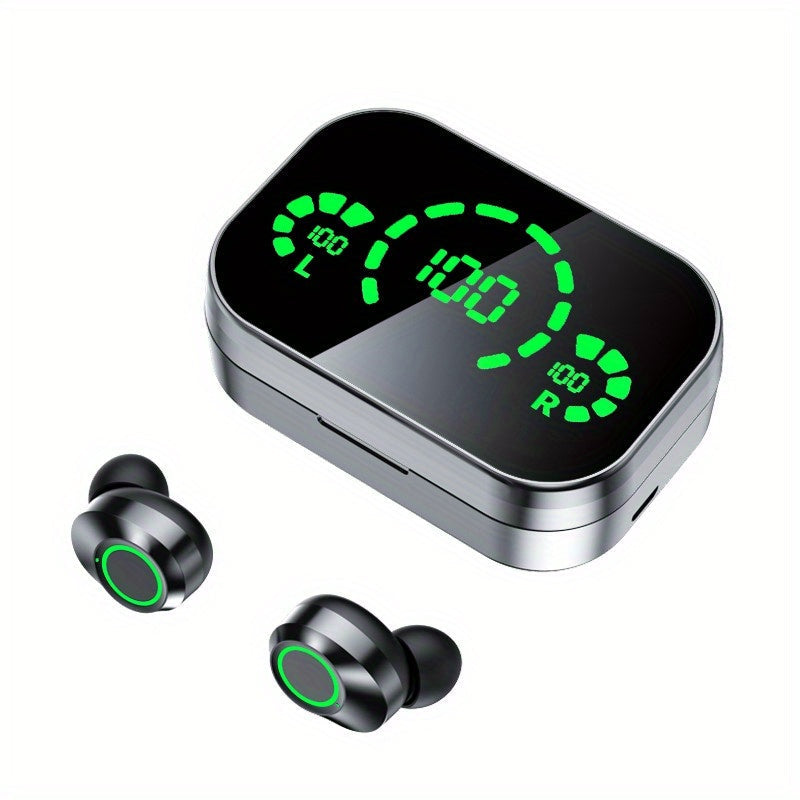 Wireless Earbuds Bluetooth 5.4 Sport In-Ear Stereo with Low Latency and Charging Case for Daily Listening