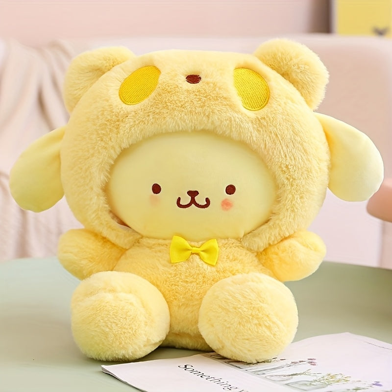 Plush Toy – Big-Eared Puppy Character Doll in White, Blue Jade or Pudding Color Styles for Collecting