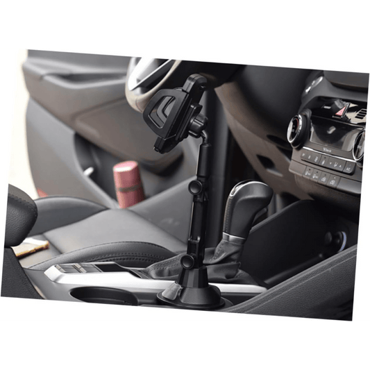 Car Cup Holder Phone Mount Adjustable 360° Rotation – Universal Cell Phone Bracket Cradle for Car Truck SUV, Fits iPhone Samsung & All Smartphones, Stable Anti-Slip Design