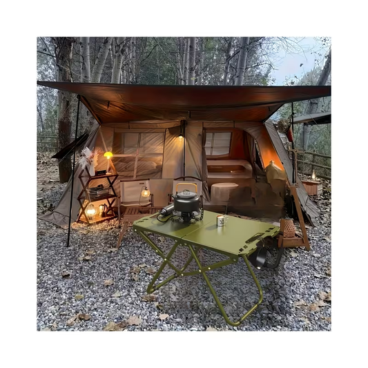 Folding Camping Table Portable Lightweight 3-Leg Outdoor Table for Picnic BBQ