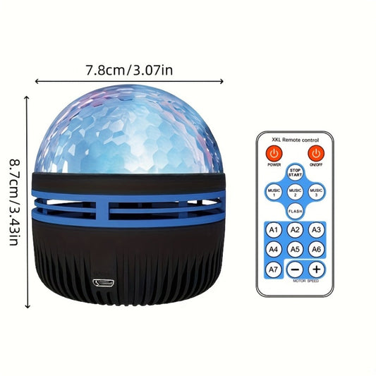 Multicolor LED Water Ripple Night Light USB Plug-and-Play with Remote Control – Color Changing Ambient Projection Lamp for Living Room, Bedroom, Holiday Party & Home Decor