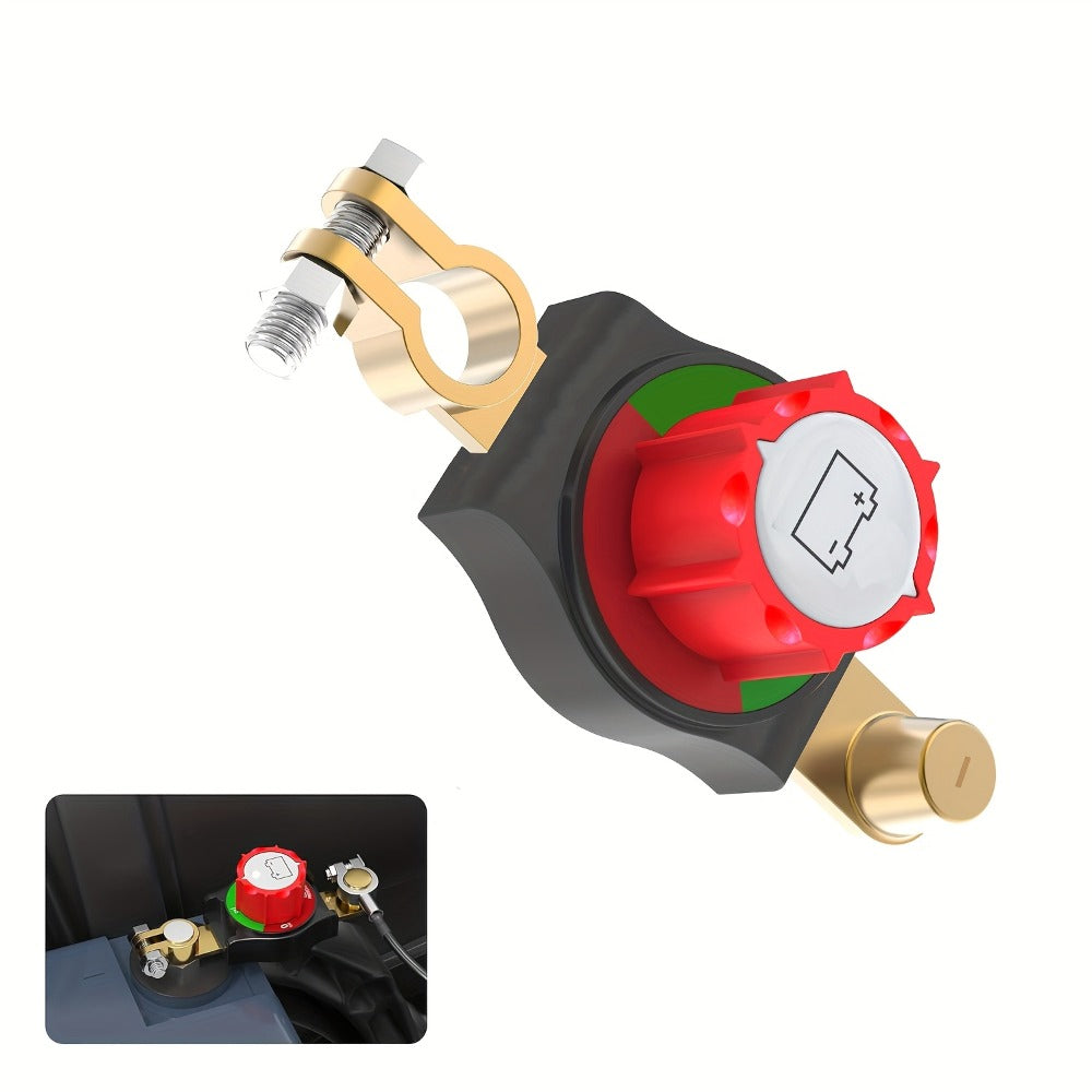 Battery Disconnect Switch 1000A Heavy Duty Manual Lever On/Off Negative Cut-Off with Screw Terminals for Car Truck Boat RV Marine - Corrosion Resistant