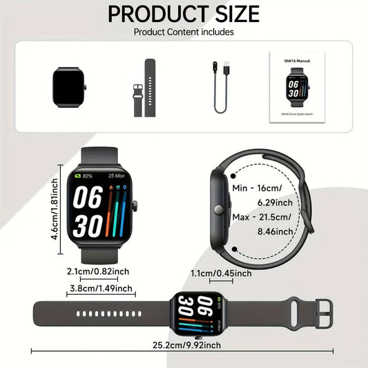 Smartwatch – with Alexa Built-in FAWEIO 1.95" Large Display, Wireless Calling, 100+ Sport Modes, Pedometer Heart Rate Sleep Blood…