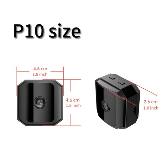 Mini Plug-In Security Camera Indoor Flexible WiFi with Night Vision, 24/7 Motion Alerts & TF Card Local Storage – No Monthly Fees, Perfect for Garage, Baby Room & Home Surveillance