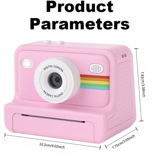 Instant Print Digital Camera with 1-Second Photo Printing | 1080P HD Screen, Selfie & Video Camera, 3 Rolls Paper Included | Portable Travel Camera Gift for Kids, Teens & Adults