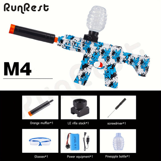 Electric Fully Automatic Shooting Toy Gun with Long Battery Life – Rechargeable Indoor Outdoor Team Collaboration Game Toy for Kids Boys Teens, Halloween Christmas Birthday Party Gift