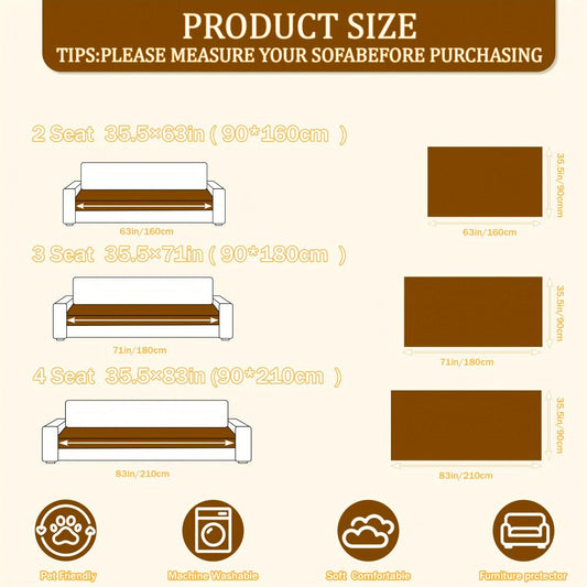 Sofa Cover Plush Non-Slip Washable Sectional Couch Slipcover Soft Durable Furniture Protector for Pets Cats Dogs 2 3 4 Cushion Sofa L-Shape Modern Sofa Pad Warm Sitting Cover All Seasons Black Gray Brown