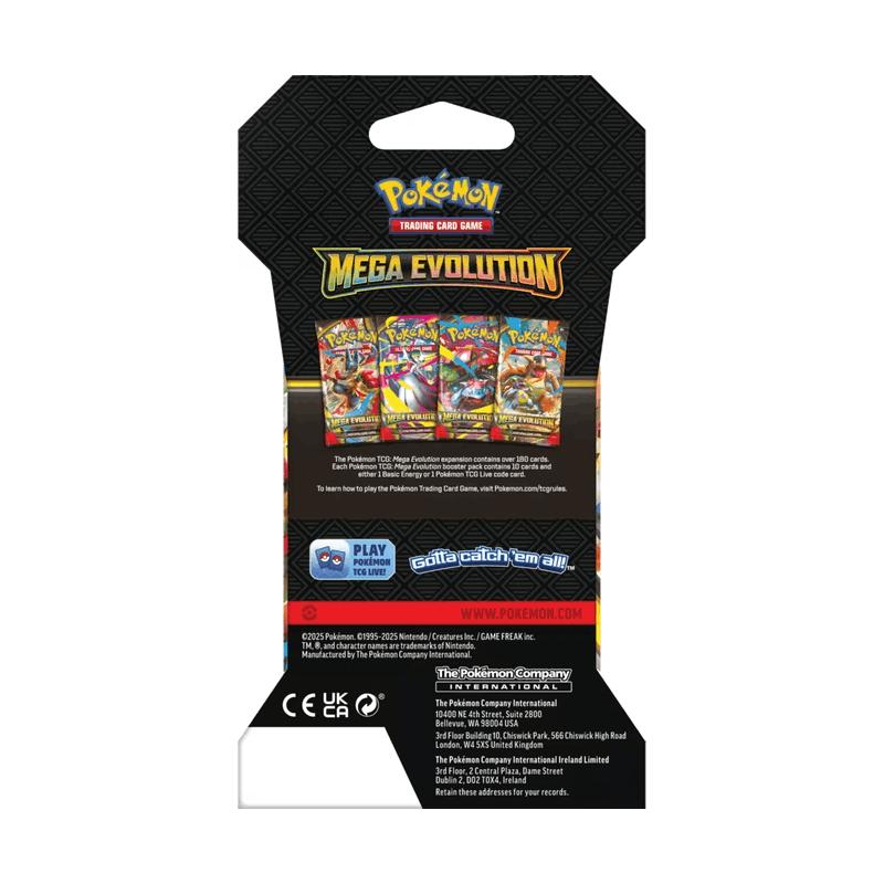 Trading Card Game Mega Evolution 10-Card Sleeved Booster Pack with Random Wrapper Art with Item-Specific Card Count, Pack and Storage