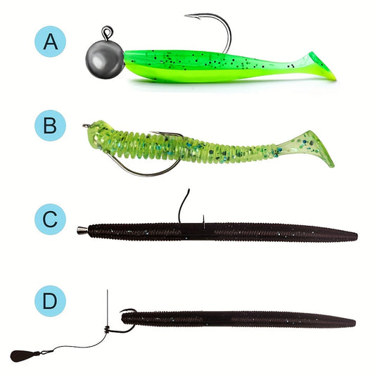 Fishing Lures Kit 66 / 95 / 189 Pcs – Complete Tackle Bait Set for Freshwater & Saltwater Bass Trout Fishing, Includes Spoons Spinners Soft Baits Hooks, Fishing Gear Gift for Men & Beginners