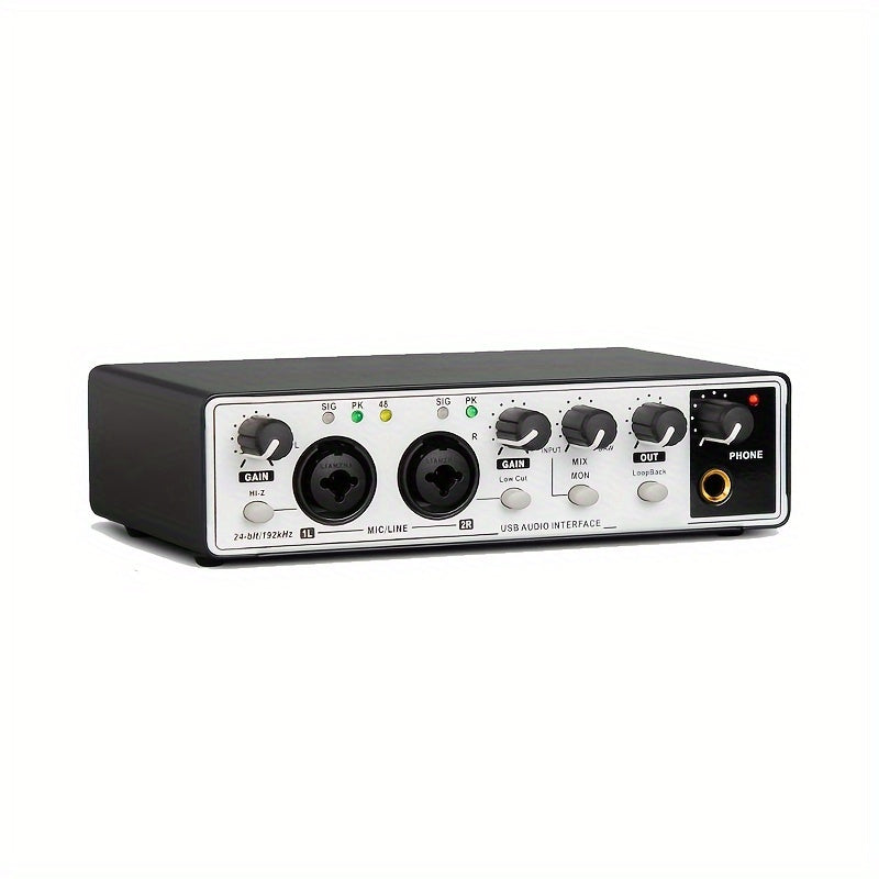 2-Channel USB Audio Interface shown in the White option