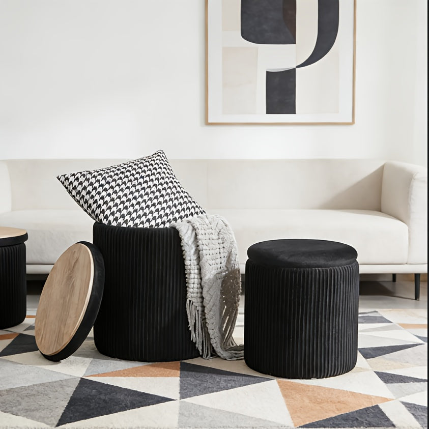 Ottoman shown in the Black-2pack option