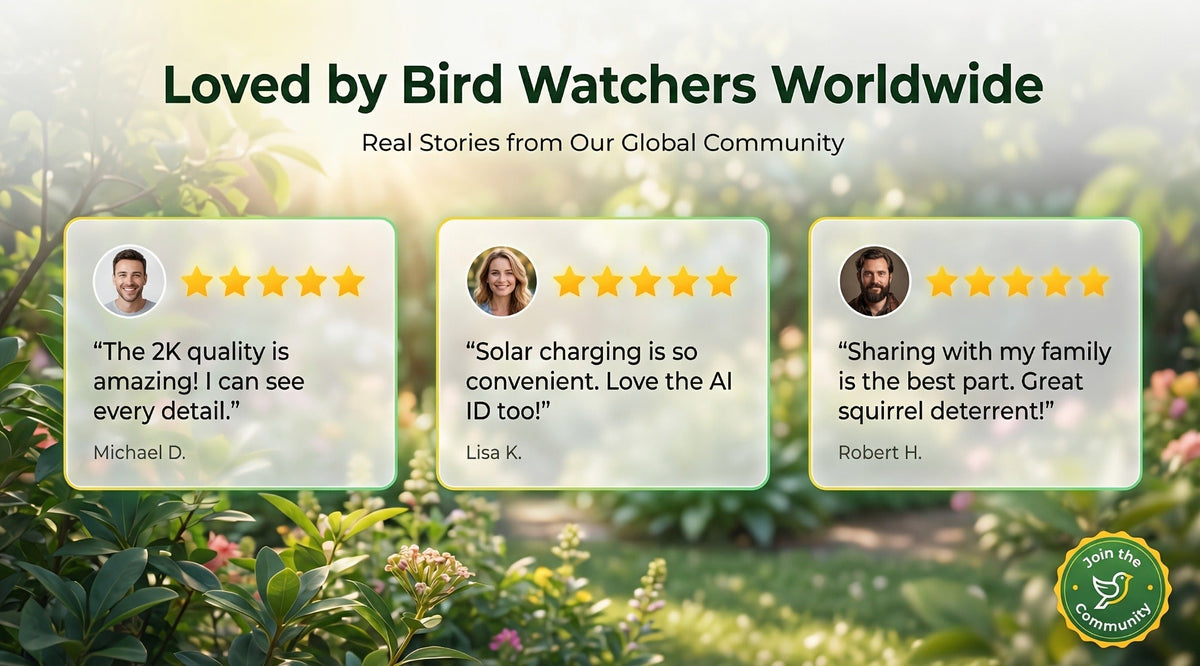 Smart Bird Feeder, Camera AI Bird Identification, 2K HD Live View, Auto Capture & Color Night Vision