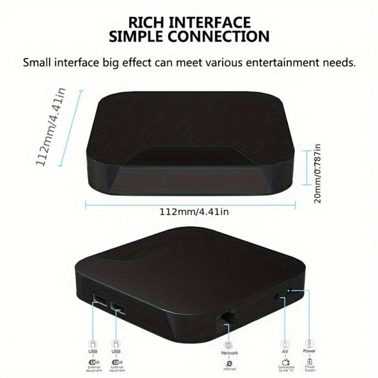 Android Smart TV Box 4K Streaming – Amlogic S905 Quad Core, Android 11/13, Dual Band WiFi 2.4G/5.8G, Bluetooth 4.1, HD Media Player, Voice & Classic Edition