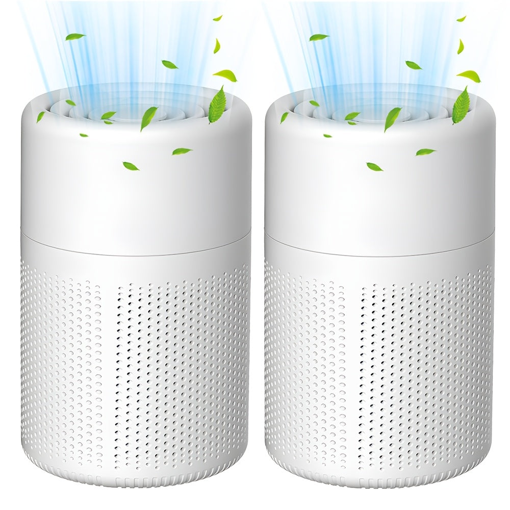 Air Purifier with 3-in-1 HEPA Filter, Air Quality Sensor, Sleep Mode and Single or Two-Piece Options