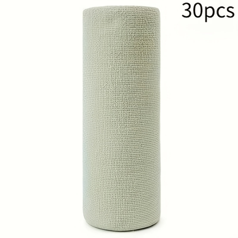Thirty-Piece Tear-Off Microfiber Cleaning Cloth Roll in Pink, Grey, Lake Blue or Pea Green