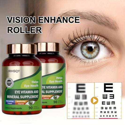 Lutein & Zeaxanthin Eye Vitamins Supplement with Zinc, Vitamin C & E – Advanced Vision & Macular Health, Blue Light Protection & Antioxidant Eye Formula | 90 Capsules 3-Bottle Bundle