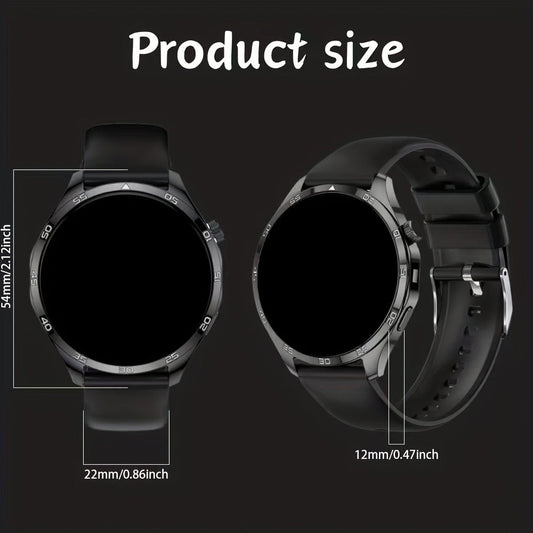 Smart Watch Round Display with Wireless Calling, LED Flashlight, Remote Camera Control and Two Colors