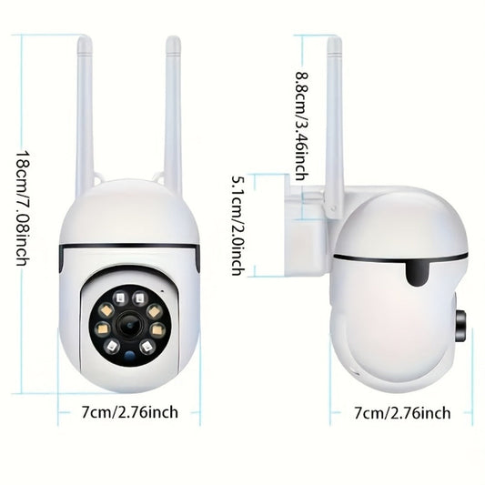 Security Camera 1080P Four-Pack with Dual-Band WiFi, 360 PTZ, Color Night Vision, Two-Way Audio and IP54