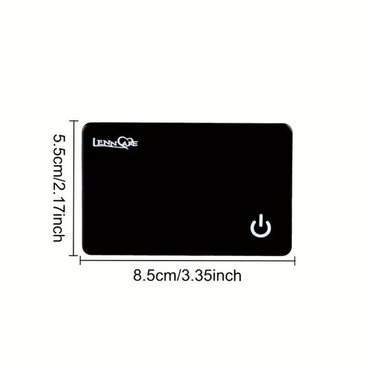 GPS Tracking Card No Subscription Real-Time Locator – Apple Find My Compatible (iOS) Global Coverage Hidden Tracker for Wallet Car Bag Vehicle Anti-Lost Tag