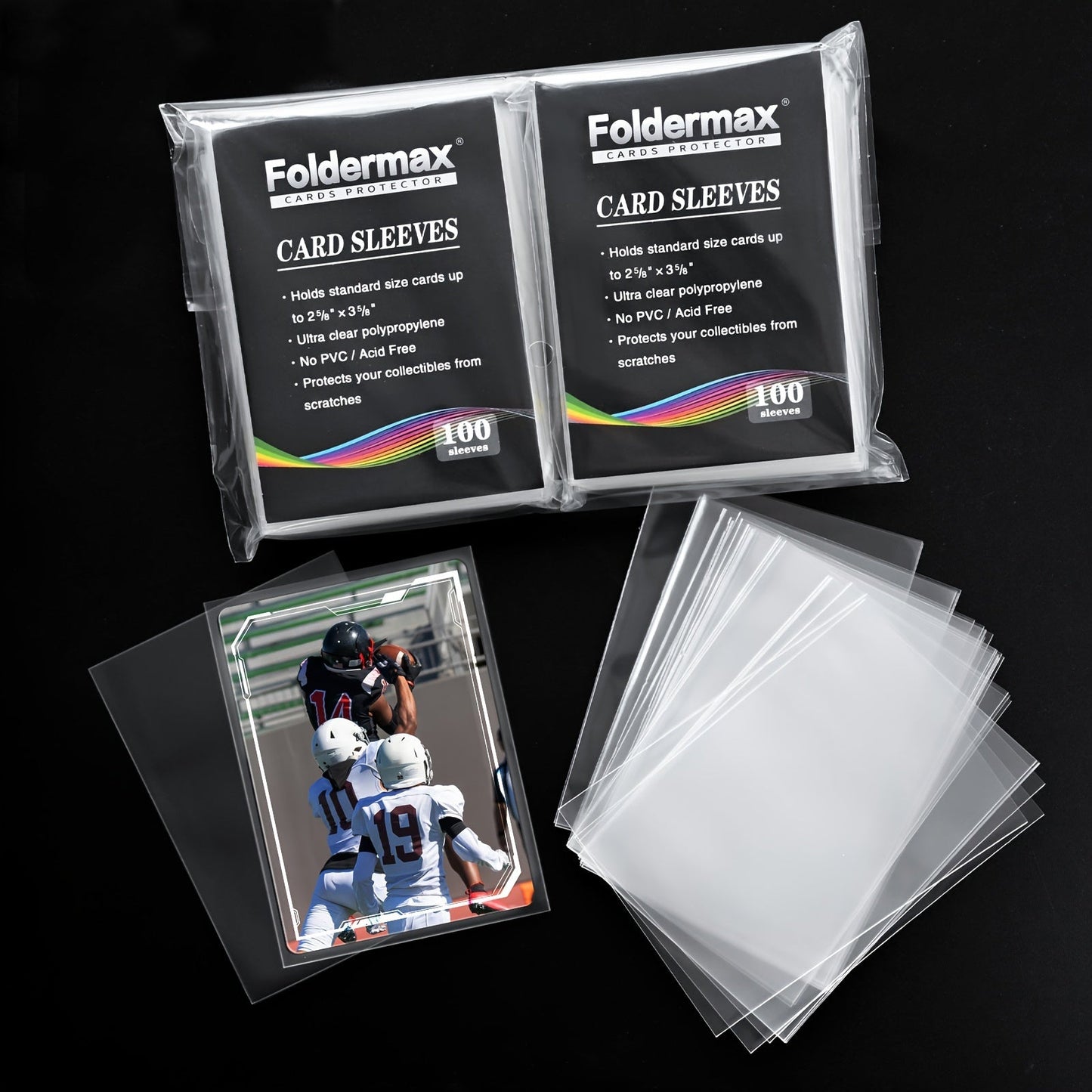 Penny Sleeves for Trading Cards 200/500/1000/2000 Pack – Premium Soft Card Sleeves for Baseball, TCG, Game Cards | Kids & Collectors Gift