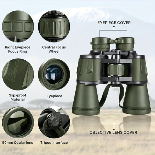 8x40 Binoculars for Adults High Powered – Bird Watching, Hunting, Hiking, Concerts & Travel | BaK-4 Prism FMC Lens, Wide Angle View, Durable Non-Slip Grip, Clear Vision Day & Low Light Performance