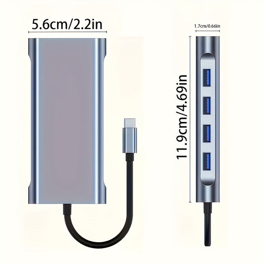 11-in-1 USB-C Docking Station with Triple Display, 4K HDMI, Gigabit Ethernet, 100W PD, 3 USB Ports, SD/TF Card Reader & Audio – Compatible with MacBook, Windows & USB-C Laptops