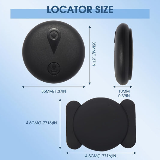 Apple Find My GPS Tracker Magnetic Smart Locator – Keychain & Magnetic Case Included, No SIM Card / No Monthly Fee, Global Anti-Loss Device for Luggage, Pets, Wallet & Keys (iOS Only)