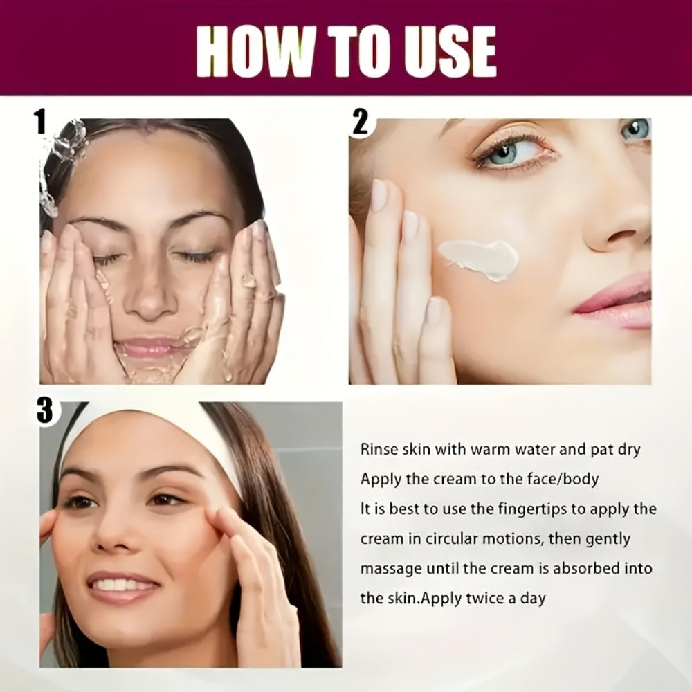 Face Cream 50g Niacinamide Ascorbic Acid and Collagen Formula with Source-Listed 24-Hour Moisture