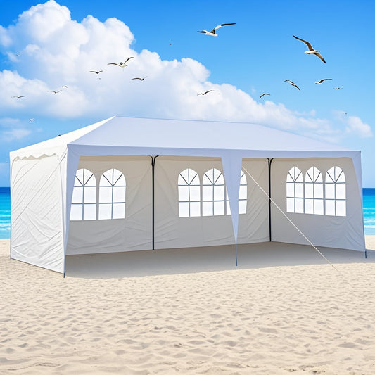 Party Tent White Waterproof 4 Sidewalls | Wedding Backyard Event Patio